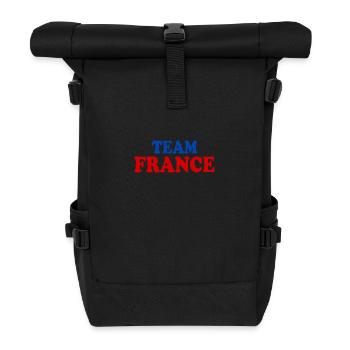 Frankreich - Rolltop Rucksack - Schwarz - Vorne