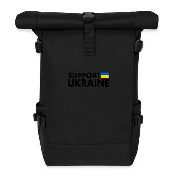 Support ukraine - Rolltop Rucksack - Schwarz - Vorne