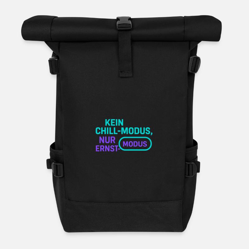 Ernst Mode ohne Chill - Rolltop Rucksack - Schwarz
