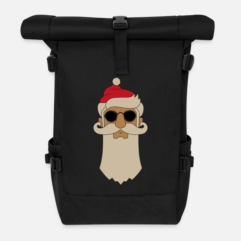 Lets rock Christmas - Rolltop Rucksack - Schwarz