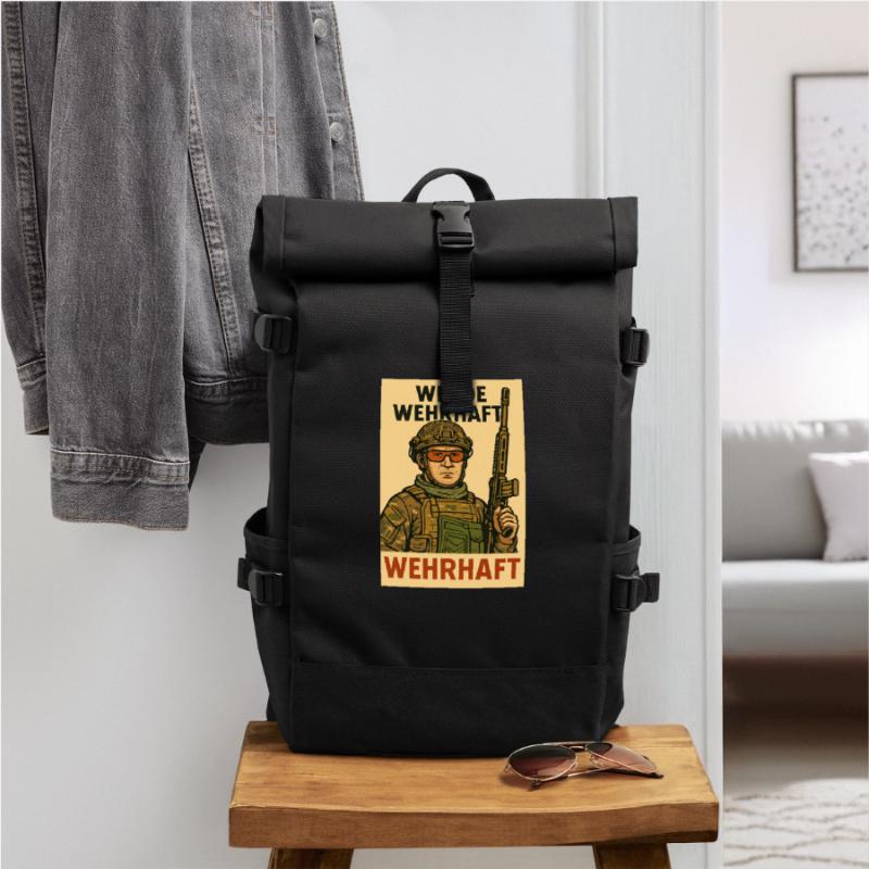 „Er wird dir nicht helfen – er wird dich zerstören Rolltop Rucksack