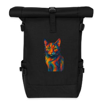 2B747B28 ECF6 4C59 8823 09BDFAD27BB8 - Rolltop Rucksack - Schwarz - Vorne