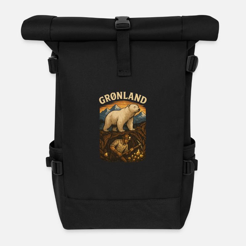 Grönland - Rolltop Rucksack - Schwarz