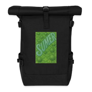 Sommer - Rolltop Rucksack - Schwarz - Vorne