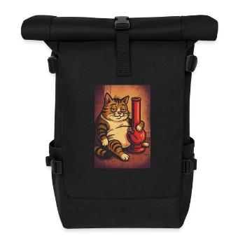 Stoned & Chunky - Roll Top Backpack - black - Front