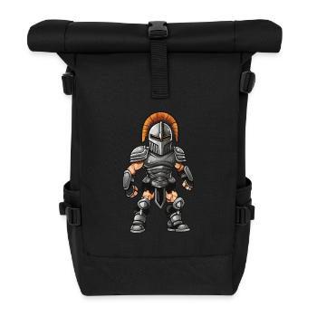 Spartaner Gladiator - Rolltop Rucksack - Schwarz - Vorne