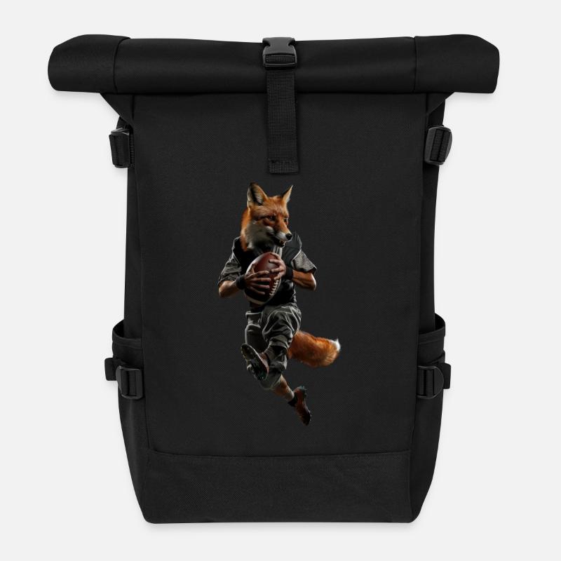 Fuchs - Rolltop Rucksack - Schwarz