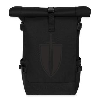 Truppensportabzeichen - Wappen Schwert und Schild - Rolltop Rucksack - Schwarz - Vorne