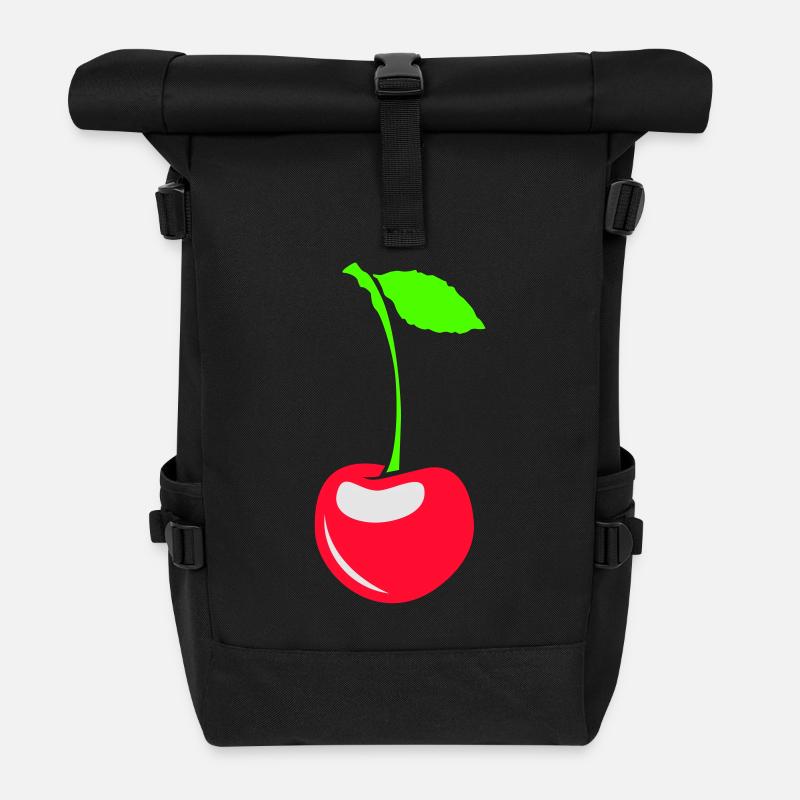 Cherry - Rolltop Rucksack - Schwarz