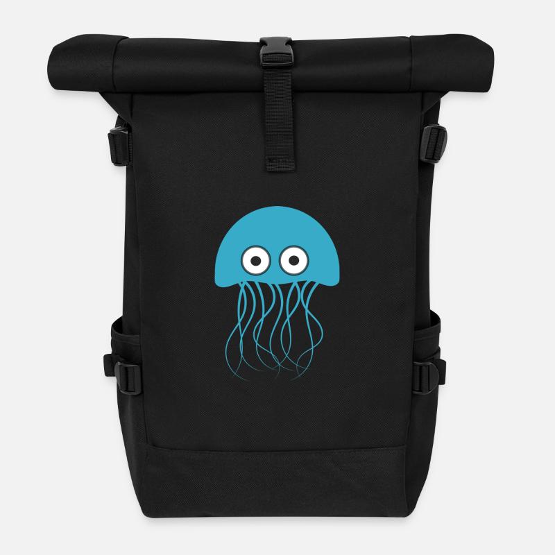 Qualle - Rolltop Rucksack - Schwarz