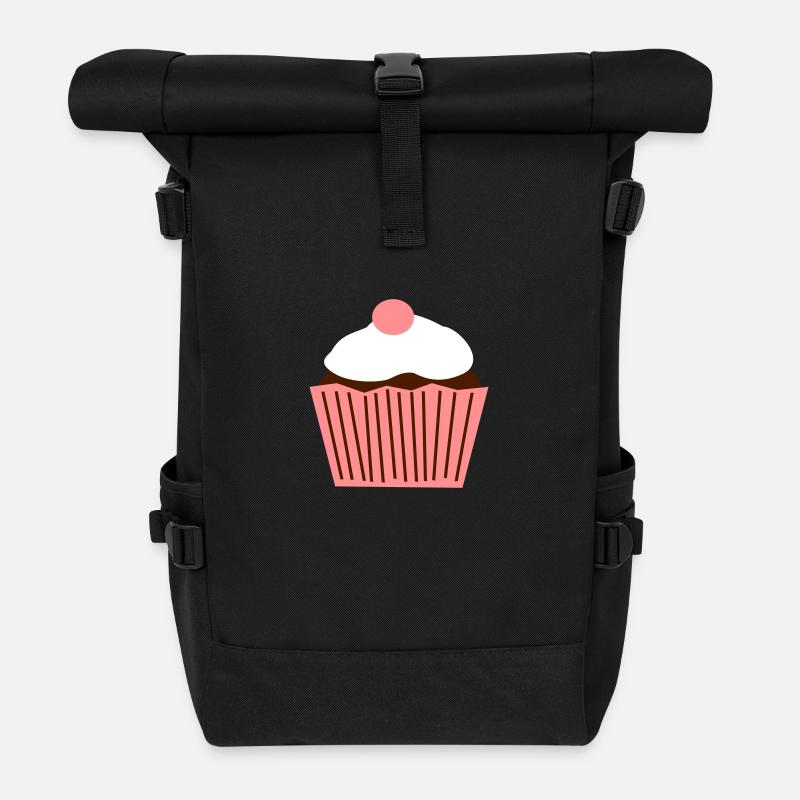 Cupcake - Sac à dos roll top - noir