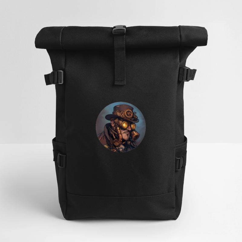 Steampunk-Style: Nostalgie trifft Technik Rolltop Rucksack