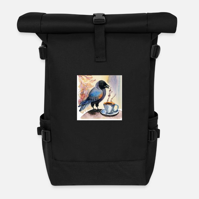 Dohle mit Dohle - Rolltop Rucksack - Schwarz
