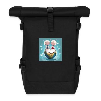 Angels - Roll Top Backpack - black - Front