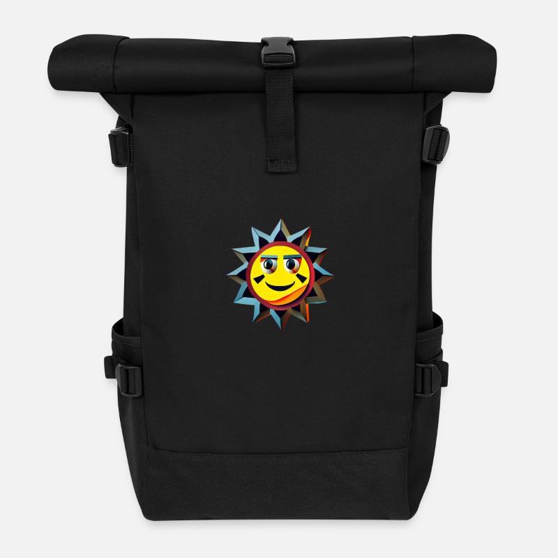 Le soleil apporte de l’espoir - Sac à dos roll top - noir