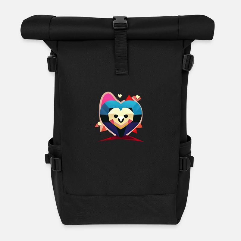 Cœur de gardien - Sac à dos roll top - noir