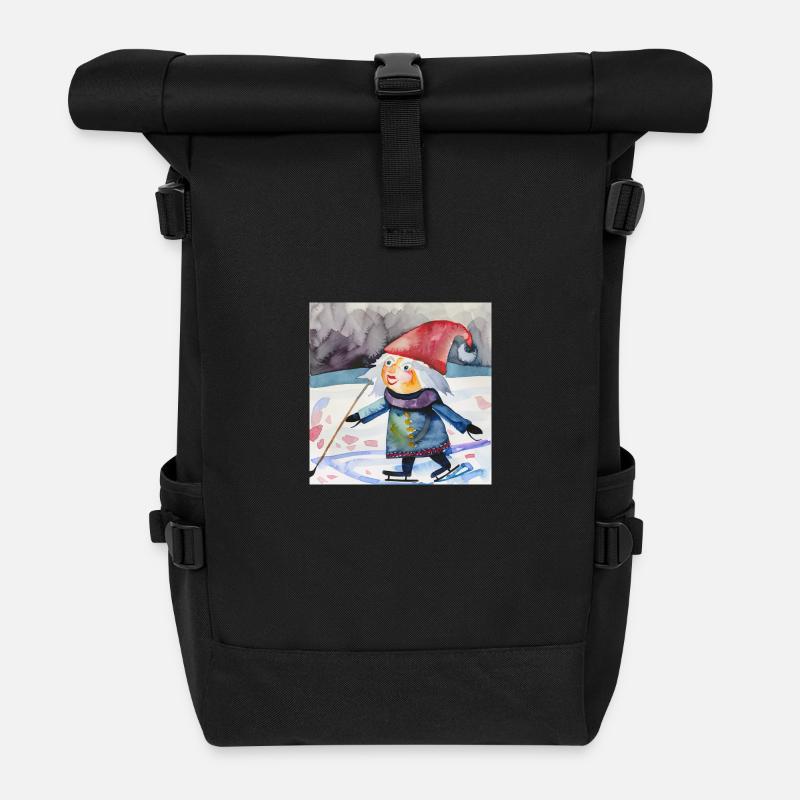 Siup - Sac à dos roll top - noir