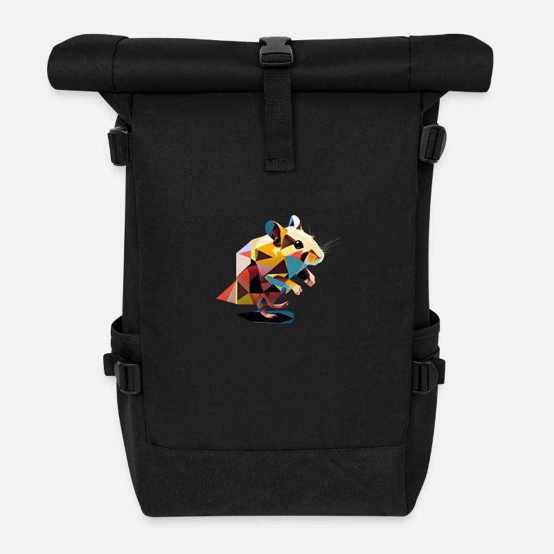 Hamster - Roll Top Backpack - black