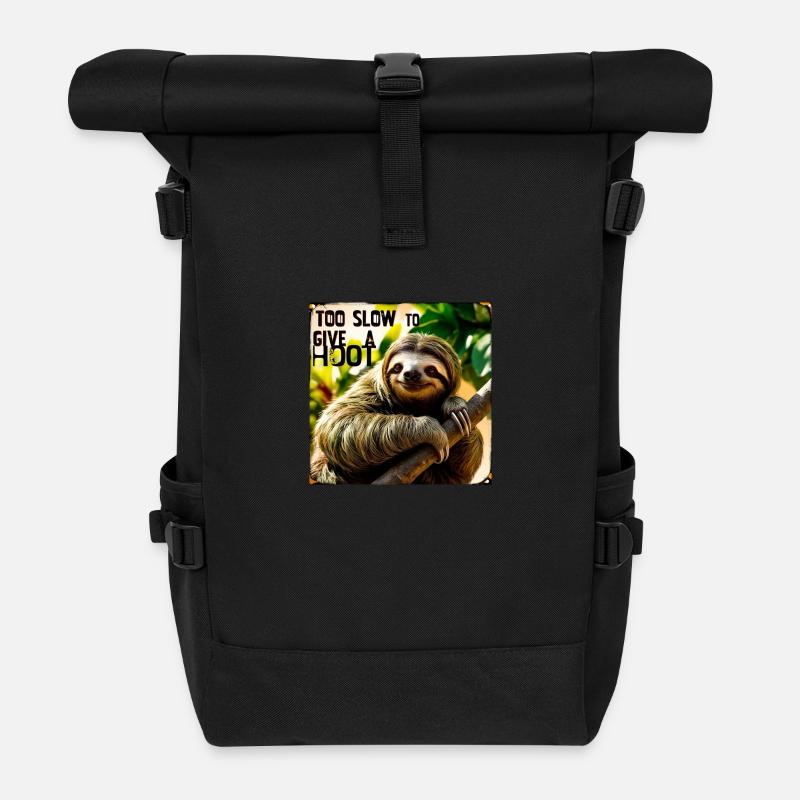 Trop lent pour trop s’en donner un coup - Sac à dos roll top - noir