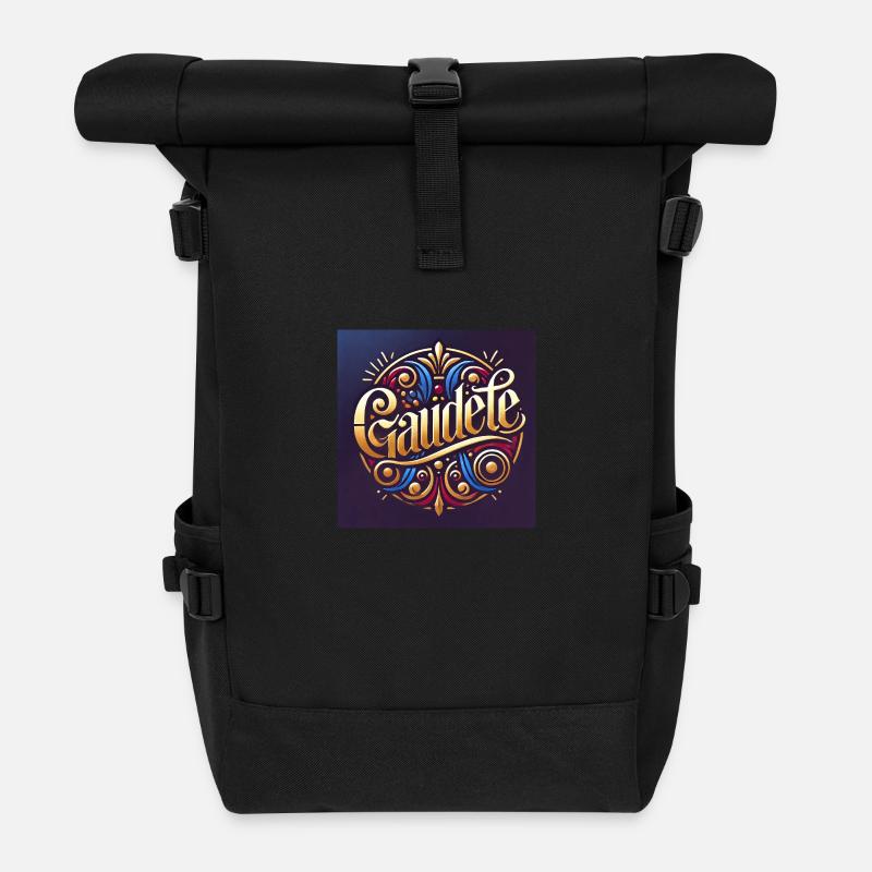Love Crew "Gaudete" - Rolltop Rucksack - Schwarz