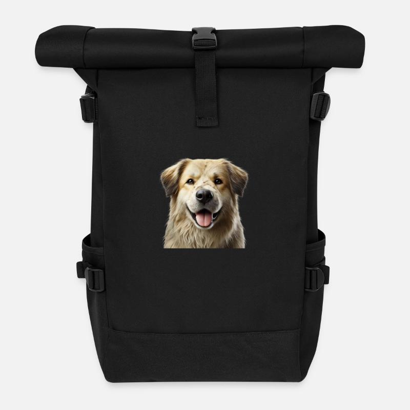 Hund - Rolltop Rucksack - Schwarz