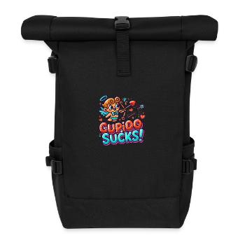 Cupido sucks - Rolltop Rucksack - Schwarz - Vorne