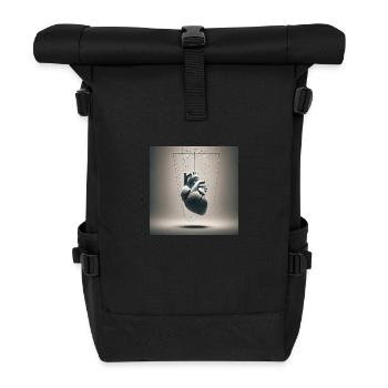 Die Fäden der Gefühle - Rolltop Rucksack - Schwarz - Vorne