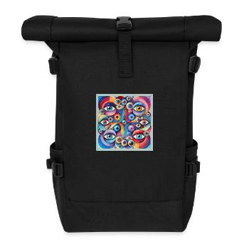 DANTE ALEGRIA - Rolltop Rucksack - Schwarz - Vorne