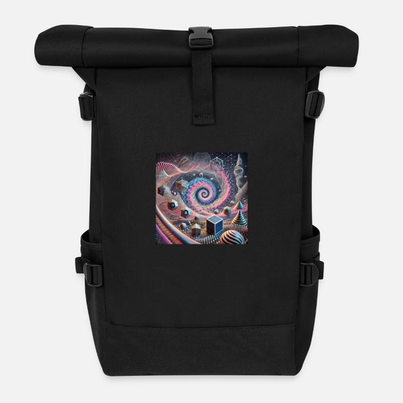 DANTE ALEGRIA - Rolltop Rucksack - Schwarz