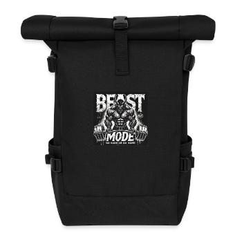 Mode logo - Sac à dos roll top - noir - Devant