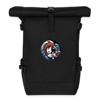 astro poisson 1 - Sac à dos roll top - noir - Devant