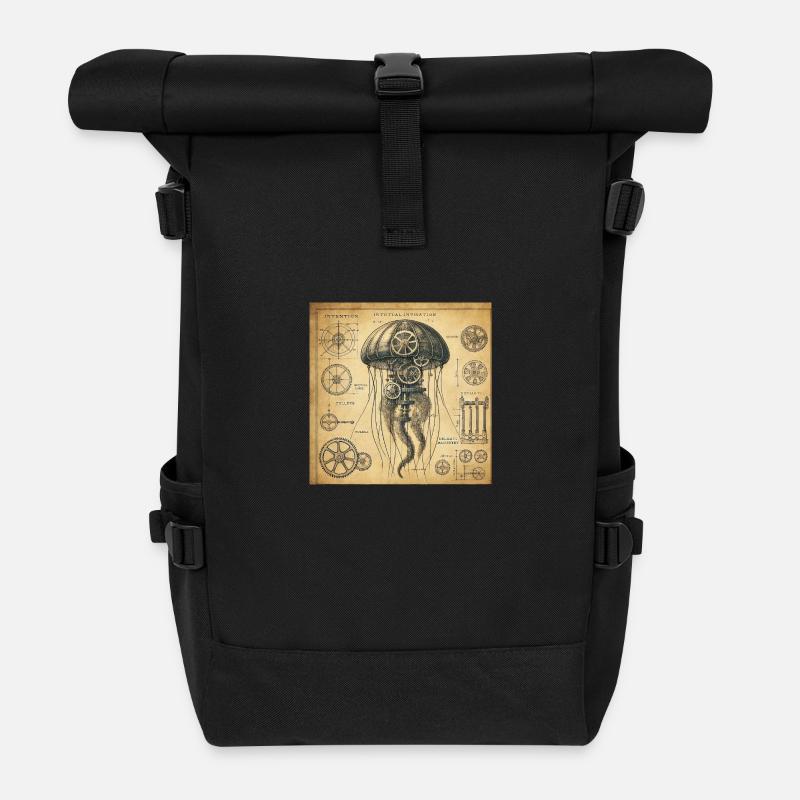 Mechanic Jellyfish - Rolltop Rucksack - Schwarz