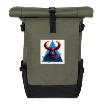Odin - Rolltop Rucksack - Olive/Schwarz - Vorne