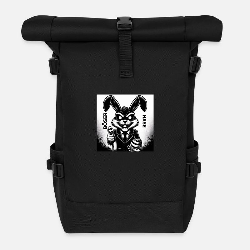 Ostern 3 - Rolltop Rucksack - Schwarz