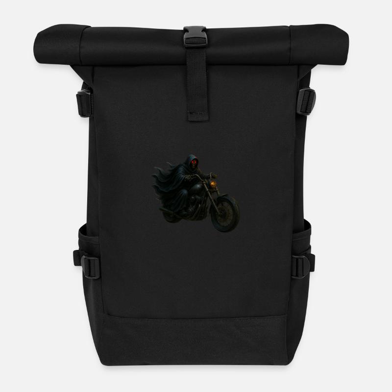 Death Rider - Rolltop Rucksack - Schwarz