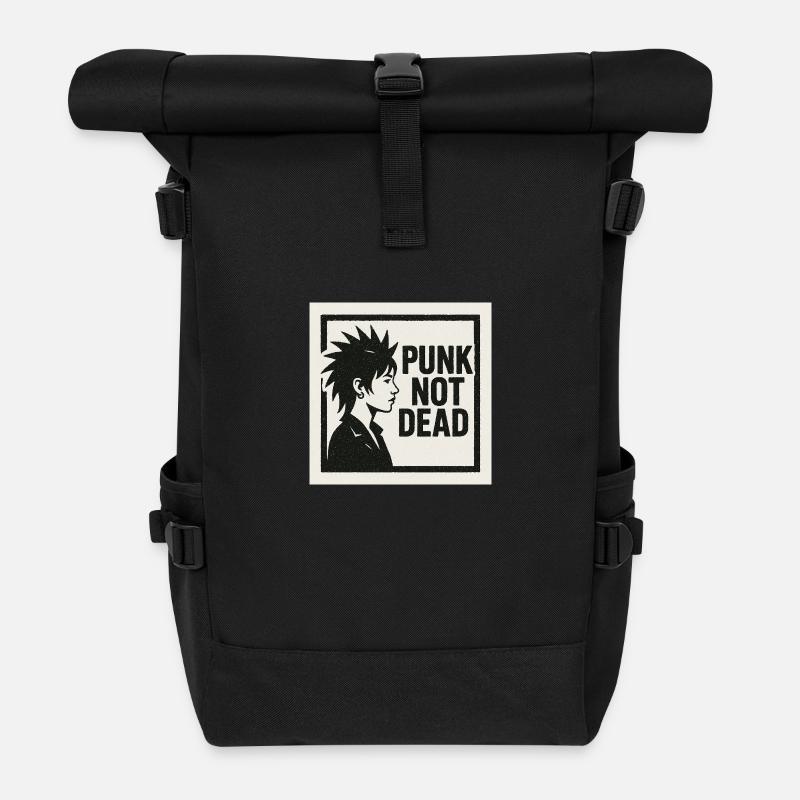 Punk 2 - Rolltop Rucksack - Schwarz