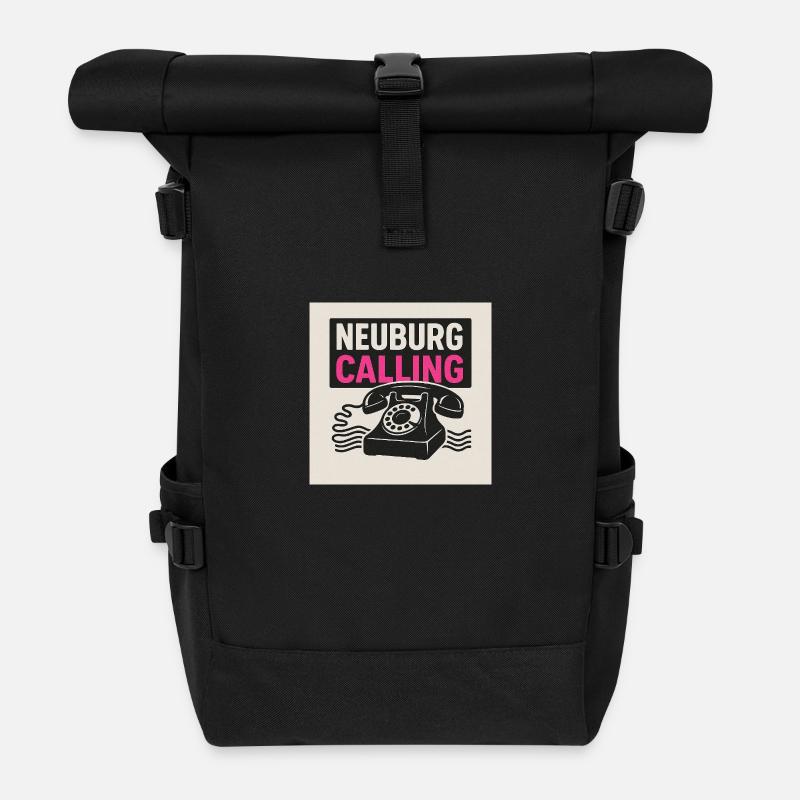 Neuburg is calling - Rolltop Rucksack - Schwarz