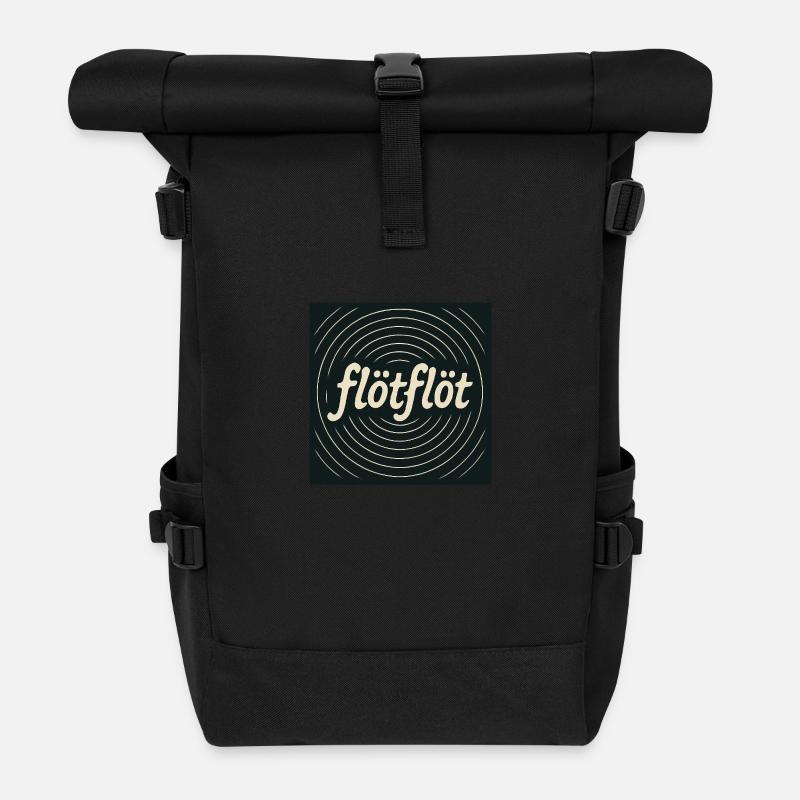 Flötflöt - Rolltop Rucksack - Schwarz