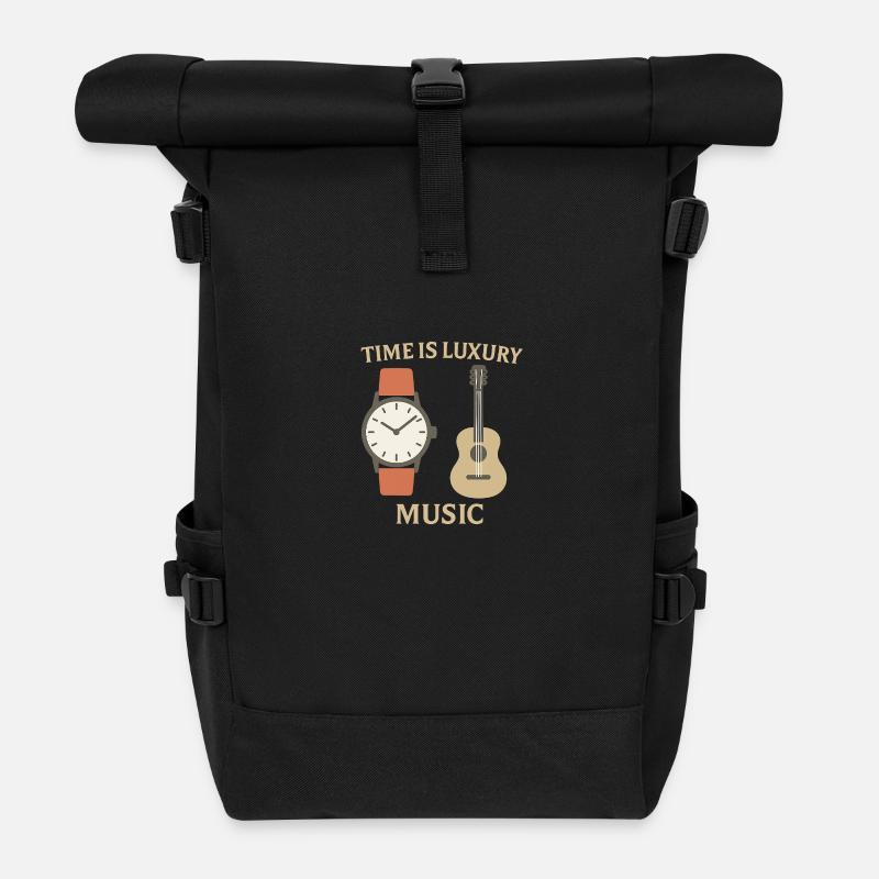 Time is Luxury - Music - Rolltop Rucksack - Schwarz
