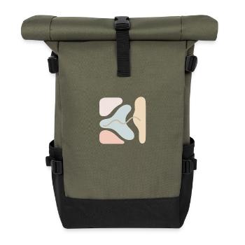 Art No.1 - Roll Top Backpack - olive/black - Front