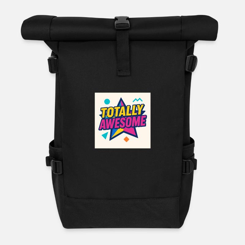 Totally Awesome – Star Power - Rolltop Rucksack - Schwarz