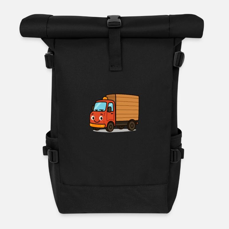 TRUCK - Roll Top Backpack - black