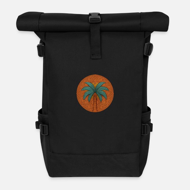 Palme 2 - Rolltop Rucksack - Schwarz