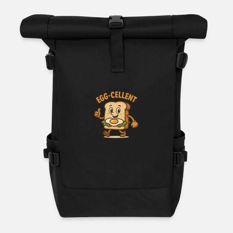 Eier Genuss - Rolltop Rucksack - Schwarz
