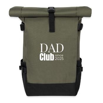 Papa Club - Rolltop Rucksack - Olive/Schwarz - Vorne