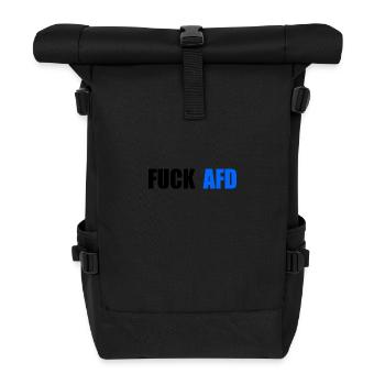 Fuck afd - Roll Top Backpack - black - Front