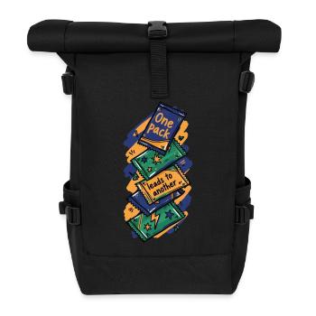 Ein Pack führt zu einem anderen Sammelkartensammler - Rolltop Rucksack - Schwarz - Vorne