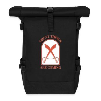 Great - Rolltop Rucksack - Schwarz - Vorne