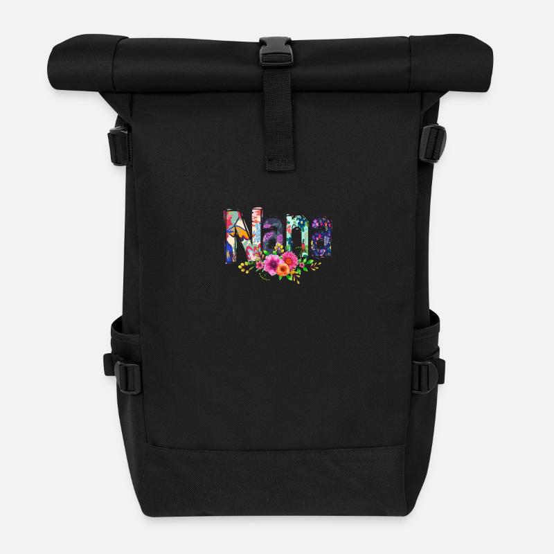 Nana - Rolltop Rucksack - Schwarz
