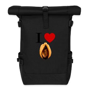 I love mussel - Sac à dos roll top - noir - Devant